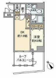 レジデンシャルスター武蔵小山 2階 間取り図