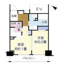 オーベル月島リバージュグラン 11階 間取り図