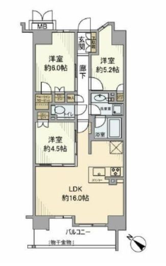 プレミストベイフォートスクエア豊洲 4階 間取り図