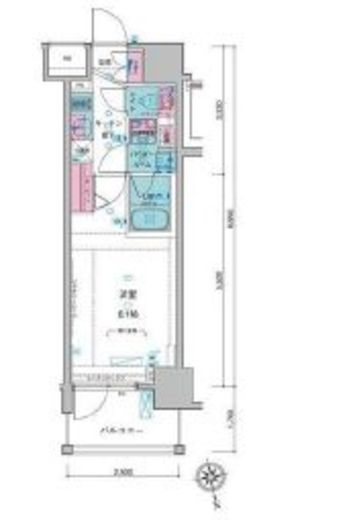 ジェノヴィア新宿御苑グリーンヴェール 10階 間取り図