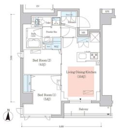 アーバネックス菊川3 503 間取り図