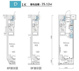 ソラニテ馬込 104 間取り図