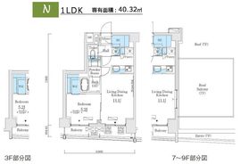 ソラニテ馬込 411 間取り図