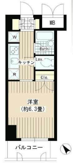 タキミハウス渋谷 502 間取り図