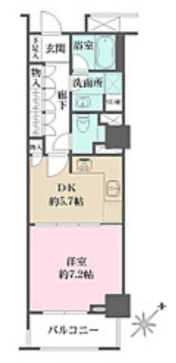 ファミール月島グランスイートタワー 11階 間取り図