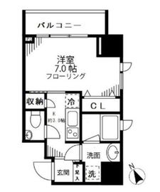 ファインクレスト護国寺 804 間取り図