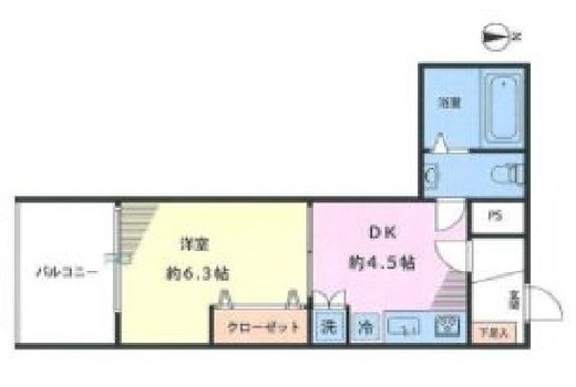 インペリアル広尾 5階 間取り図