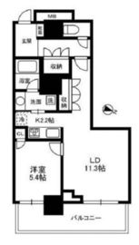 リエトコート武蔵小杉イーストタワー 23階 間取り図