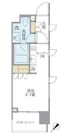 アパートメンツ千駄木 301 間取り図