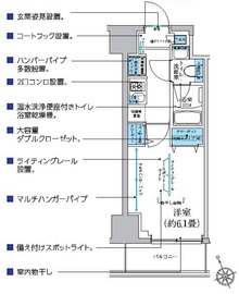 レジディア南品川プレイス 1004 間取り図