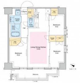 プラウドフラット両国サウス 515 間取り図