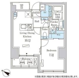 パークアクシス赤坂山王 804 間取り図