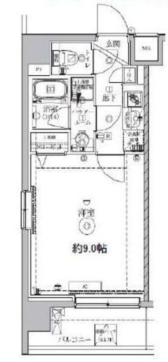 アルテシモエクラン 6階 間取り図