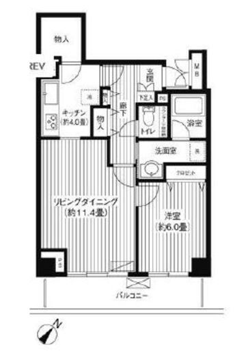 メゾン芝浦 903 間取り図