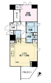 リシェ五反田スカイビュー 12階 間取り図