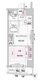 エステムプラザ市谷外濠公園 2階 間取り図