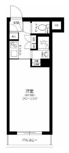 メインステージカテリーナ恵比寿駅前 3階 間取り図