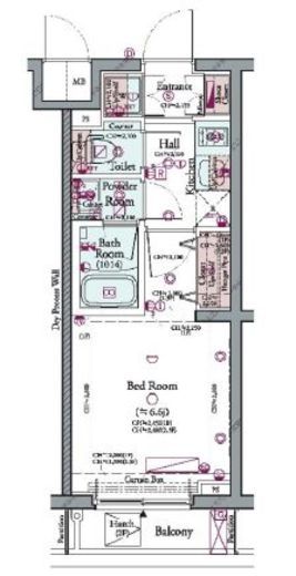 コンシェリア品川南 THE GRAND RESIDENCE 3階 間取り図