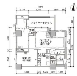 東雲キャナルコートCODAN 19-1008 間取り図