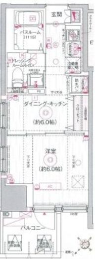 エステムプラザ市谷外濠公園 12階 間取り図