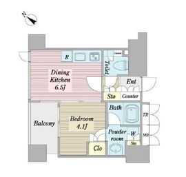 レフィール日本橋浜町 5階 間取り図