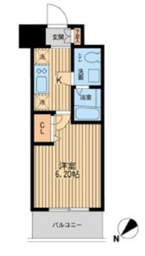 エコロジー潮見レジデンス 1312 間取り図