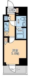 プライマル品川大森海岸 504 間取り図