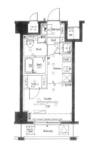 アーバイル三軒茶屋 5階 間取り図