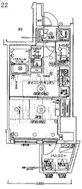 エステムプラザ市谷外濠公園 10階 間取り図