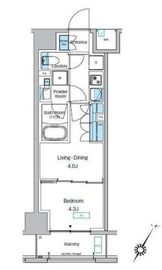 プレディアコート森下テラス 307 間取り図