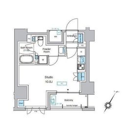 プレディアコート森下テラス 302 間取り図