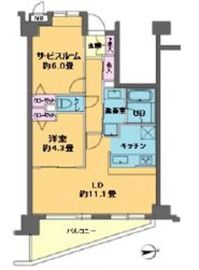 カスタリア目白 103 間取り図