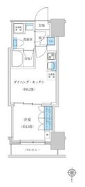 レジディア蒲田プレイス 1002 間取り図
