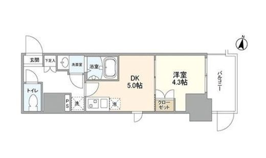 OPEN BLOOM SUMIDA YAHIRO 204 間取り図