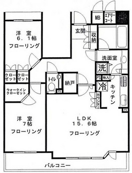 クラッシィ白金台シティハウス 11階 間取り図