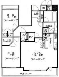 クラッシィ白金台シティハウス 11階 間取り図