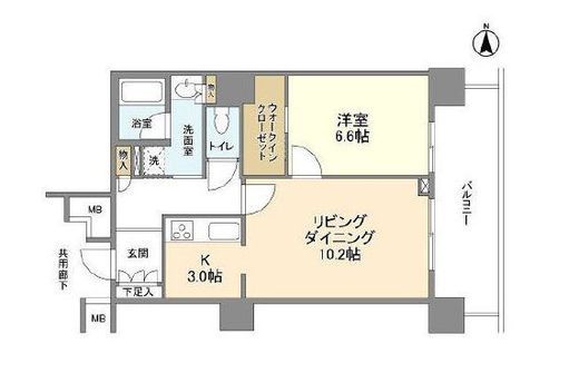 豊洲シエルタワー 28階 間取り図