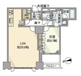 シティタワーズ豊洲ザ・シンボル 21階 間取り図