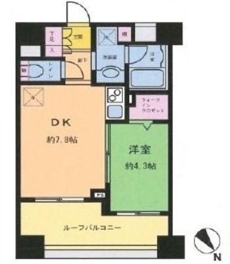 クレヴィア新大塚 3階 間取り図