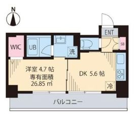 ビイルーム中野 503 間取り図