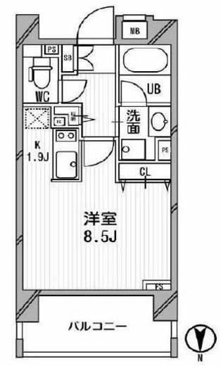 クリオ西池袋 3階 間取り図