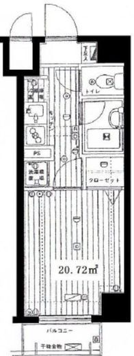 グランド・ガーラ麻布十番 10階 間取り図