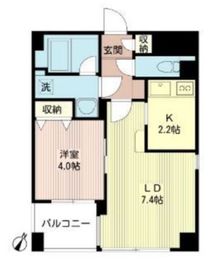 ルボラパン行人坂 301 間取り図