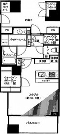 ワールドシティタワーズ アクアタワー 3階 間取り図