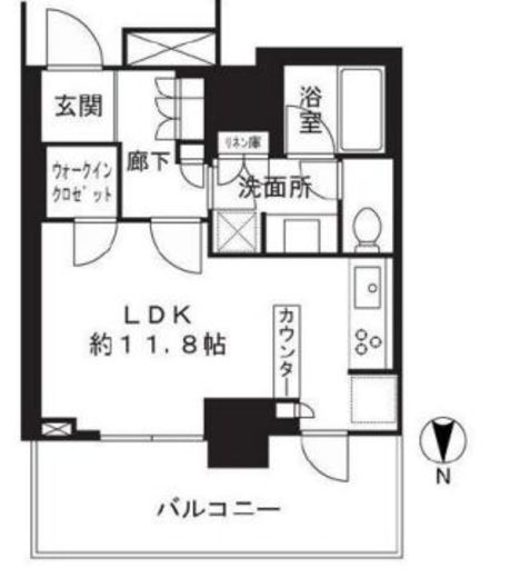浅草タワー 12階 間取り図