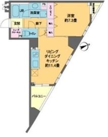 カスタリア池袋 603 間取り図
