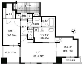 エスティメゾン巣鴨 801 間取り図