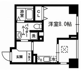 レジディア東日本橋 503 間取り図