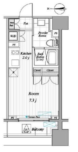 レジディア錦糸町2 902 間取り図