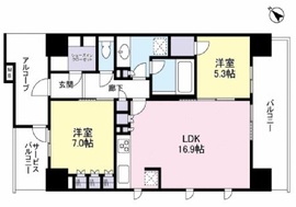 ブランズ島津山 3階 間取り図